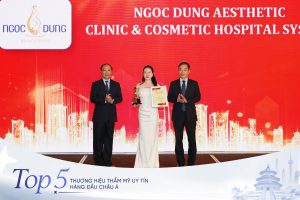 Founder Võ Thị Ngọc Dung đón nhận cúp Top 5 Thương hiệu thẩm mỹ uy tín hàng đầu Châu Á 2026
