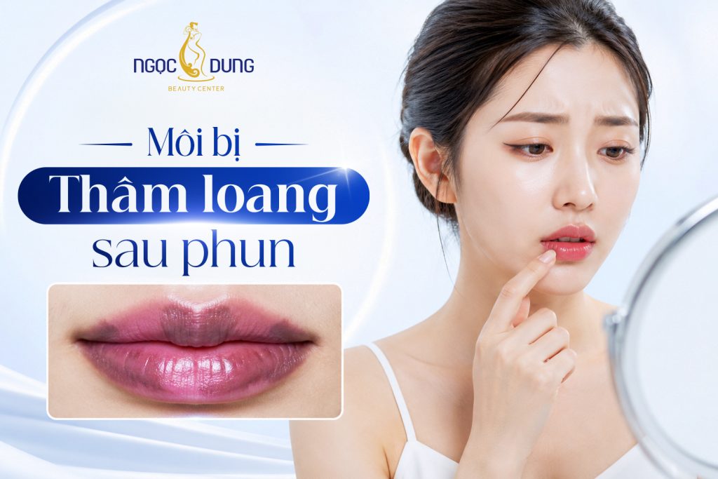 Môi bị thâm loang sau phun: Cách xử lý và nguyên nhân