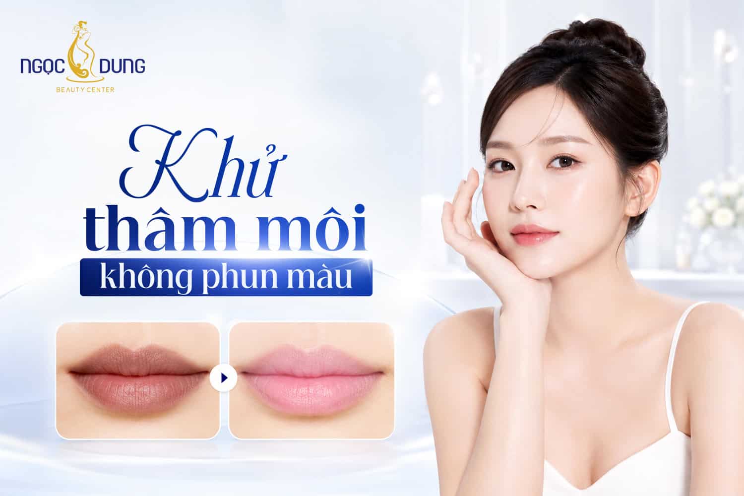 Khử thâm môi không phun màu là gì? Màu nào hồng tự nhiên