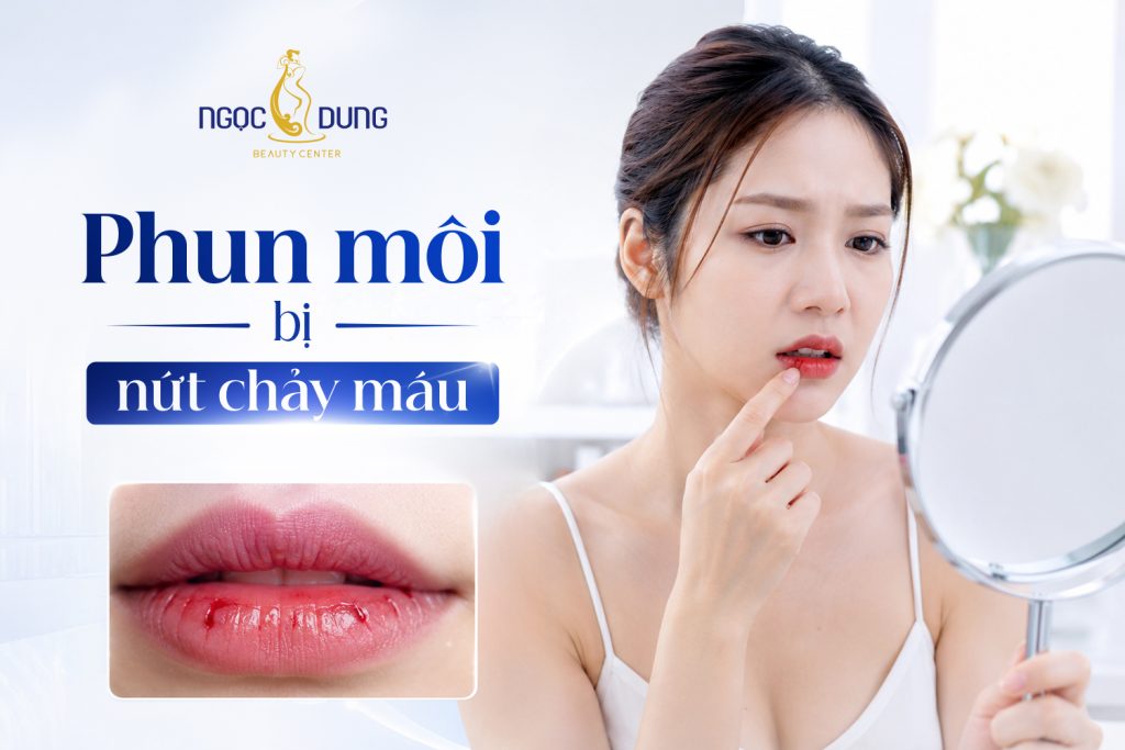 Phun môi bị nứt chảy máu: nguyên nhân và cách khắc phục