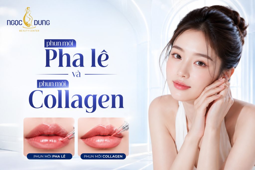 Phun môi pha lê và phun môi collagen: So sánh chi tiết