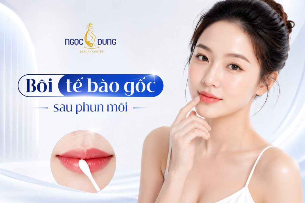 Bôi tế bào gốc sau phun môi: Có nên không và cách bôi chuẩn