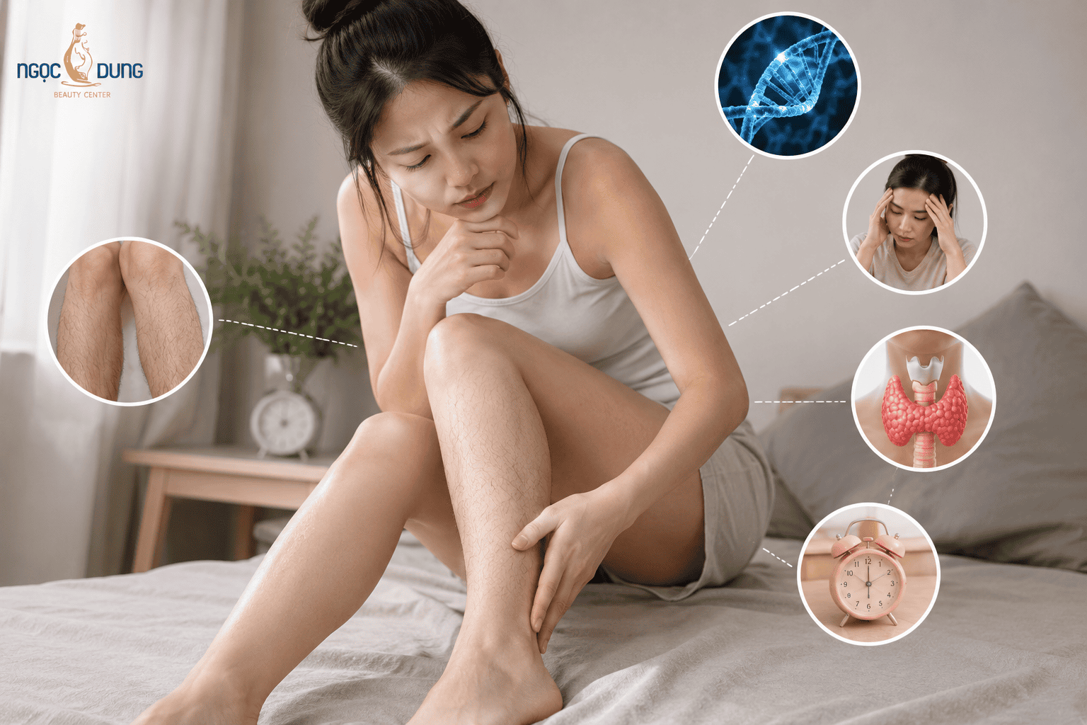 Tại sao lông chân mọc nhiều?