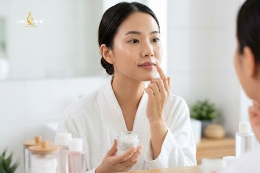 Triệt ria mép có mọc lại không? Bí quyết duy trì hiệu quả 6 Chăm sóc vùng da sau triệt mép đúng cách để tránh kích ứng và duy trì hiệu quả lâu dài