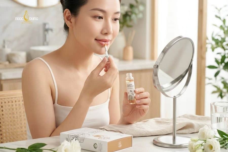 Hãy dùng tế bào gốc uy tín để không làm kích ứng môi sau phun