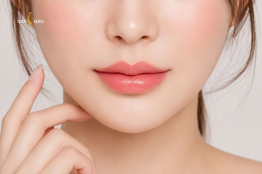 Dáng  môi anh đào căng mọng, đầy đặn