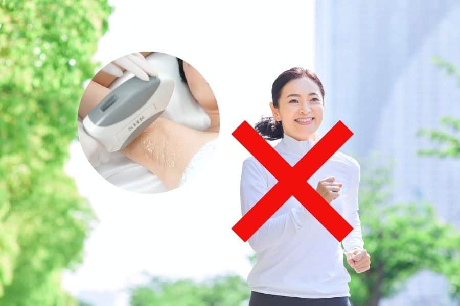 Sau khi triệt lông nách có được nhổ không? Các rủi ro 6 Hạn chế vận động mạnh trong vài ngày đầu sau triệt lông nách
