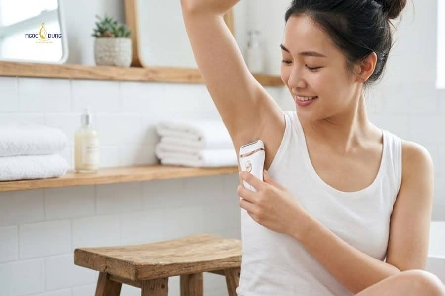 Cách sử dụng máy cạo lông nách an toàn, hiệu quả tại nhà 4 Máy cạo lông nách thường chỉ tác động trên bề mặt da