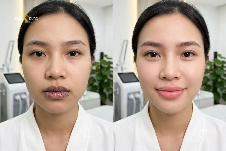 Phun môi baby lips là gì? Bảng giá, quy trình và bảng màu 3 Phun môi baby lips cải thiện tình trạng môi thâm và nứt nẻ