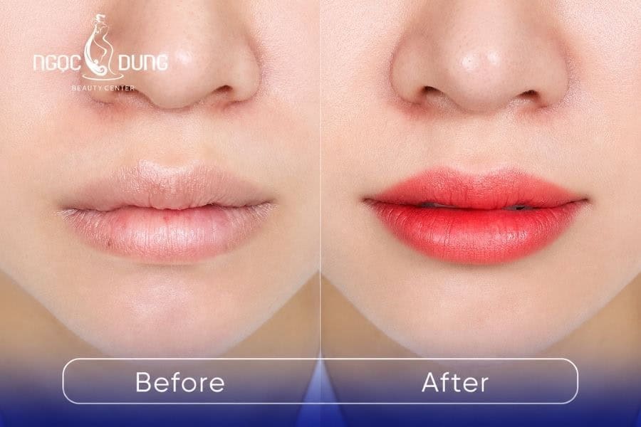 Top địa chỉ phun xăm tại Hà Nội uy tín, đẹp và an toàn 5 Kết quả phun môi Silk Lips tại Ngọc Dung
