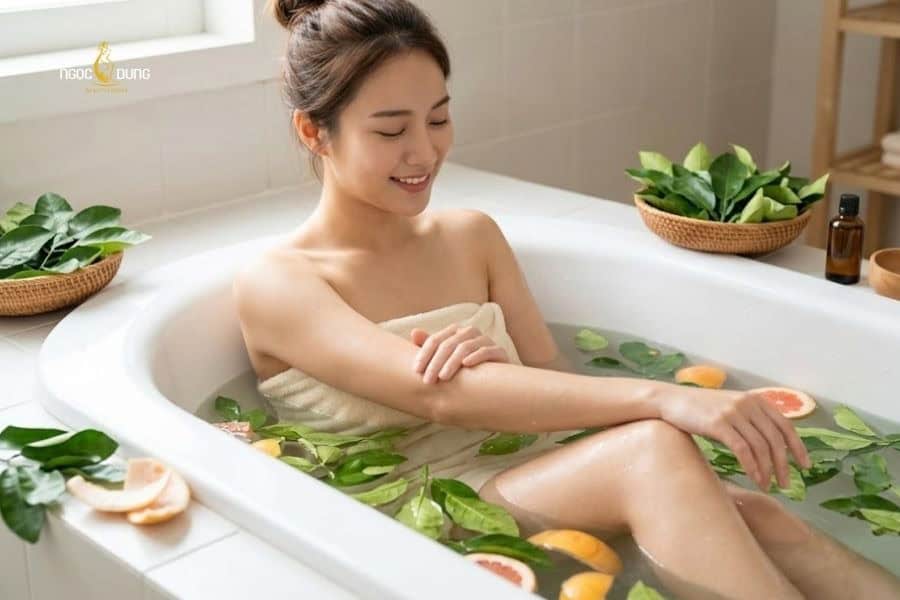 Lá bưởi cũng hỗ trợ làm rụng lông tự nhiên