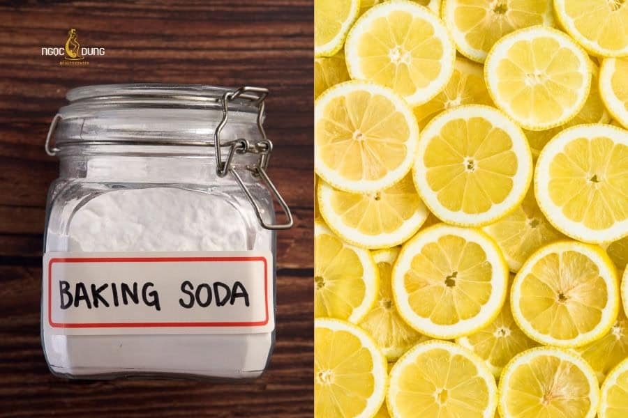 Cách trị da nách sần sùi sau khi nhổ lông hiệu quả nhanh 2 Chanh và baking soda vừa trị da nách sần sùi vừa hỗ trợ làm sáng da