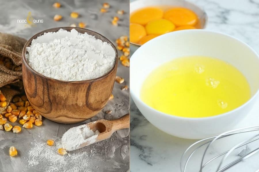 Có thể kết hợp lòng trắng trứng gà và bột ngô làm hỗn hợp tẩy da chết cho vùng da dưới cánh tay