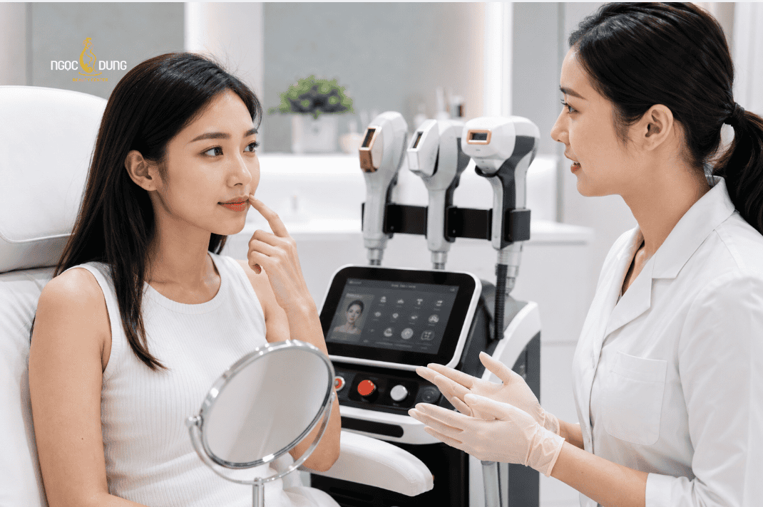 Bảng giá triệt ria mép vĩnh viễn bao nhiêu tiền mới 2026 2 Công nghệ triệt lông ảnh hưởng đến chi phí triệt ria mép tổng thể