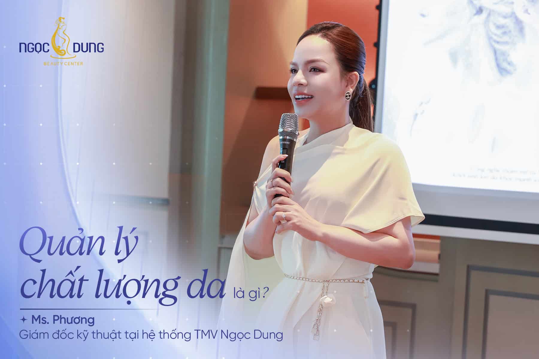Chị Yến Phương nhấn mạnh Ngọc Dung sẽ hướng đến việc bắt đầu bằng đánh giá chất lượng nền da thay vì chạy theo một phương pháp chăm sóc đang được ưa chuộng