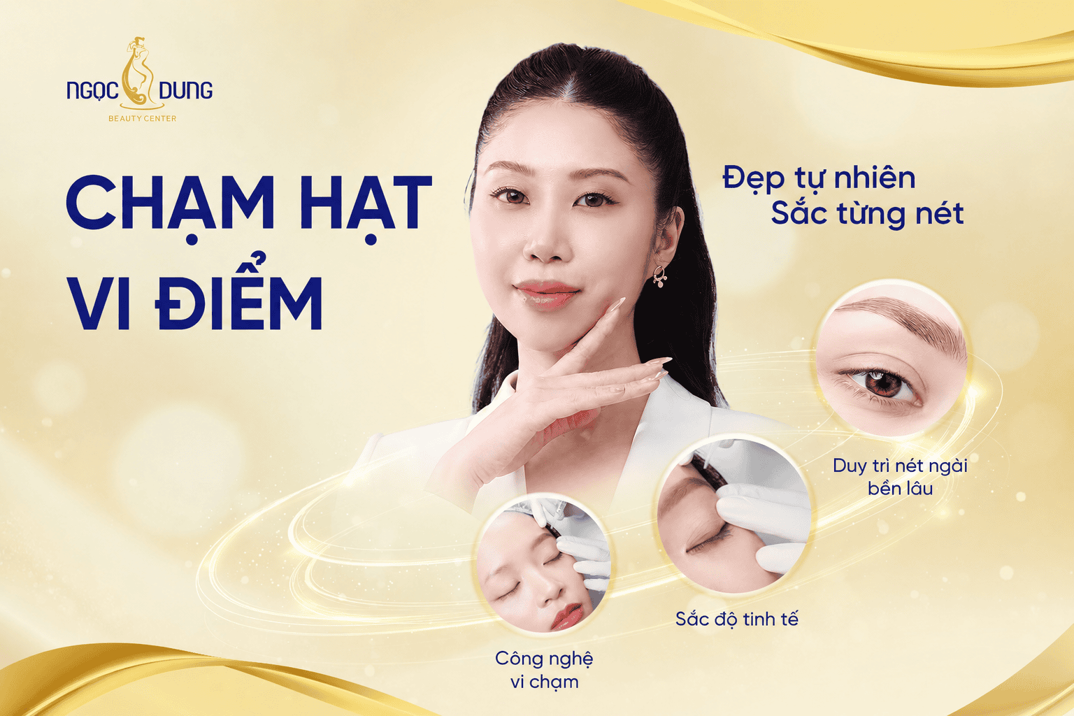 Phun mày chạm hạt vi điểm