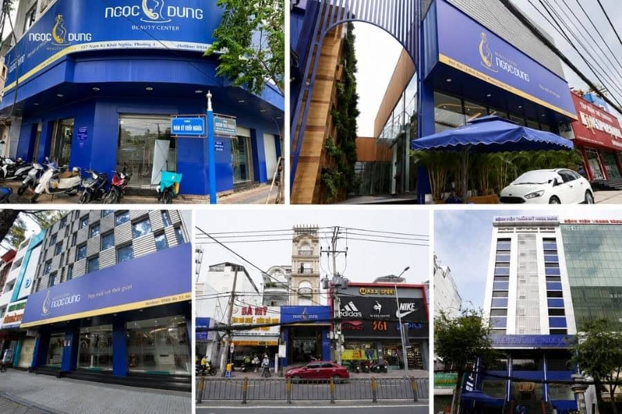 Các chi nhánh Ngọc Dung dành cho những ai muốn triệt lông TPHCM