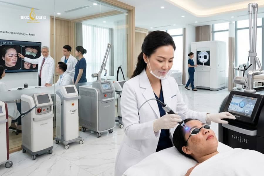 Công nghệ điều trị và đội ngũ chuyên môn ảnh hưởng đến giá điều trị nám cuối cùng