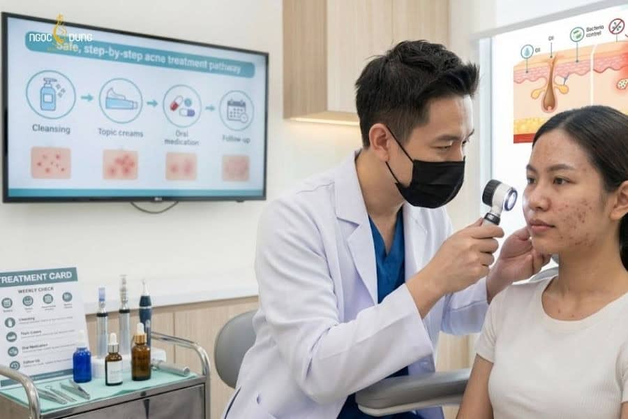 Nên chọn các phác đồ điều trị mụn chuẩn y khoa