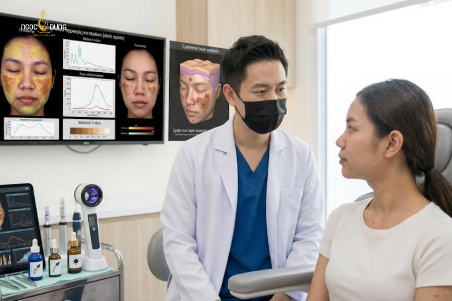 Nên điều trị thâm tại cơ sở thẩm mỹ viện có đội ngũ chuyên môn cao
