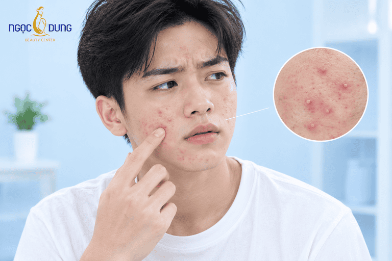Cách trị mụn ở tuổi dậy thì nam