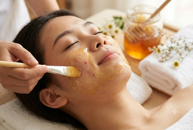Cách trị thâm mụn sau sinh​ bằng mật ong