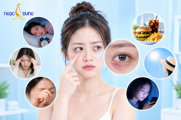 Những cách trị thâm quầng mắt sau 1 đêm