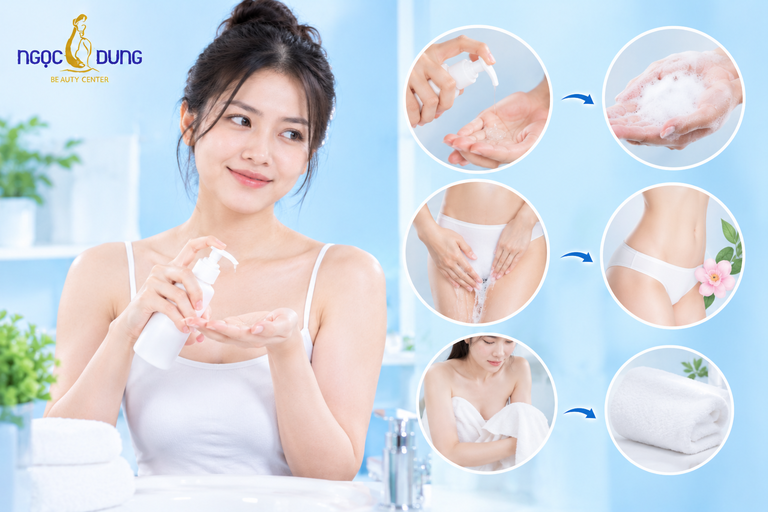 Hướng dẫn dùng dung dịch vệ sinh phụ nữ đúng cách